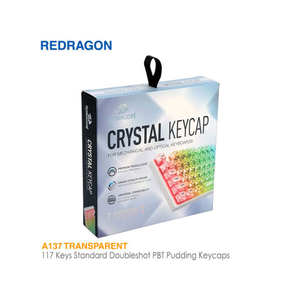 مجموعه کامل کلید کیبورد مکانیکال ردراگون A137 Transparent