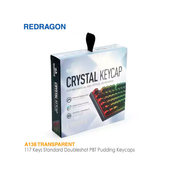 مجموعه کامل کلید کیبورد مکانیکال ردراگون A138 Transparent