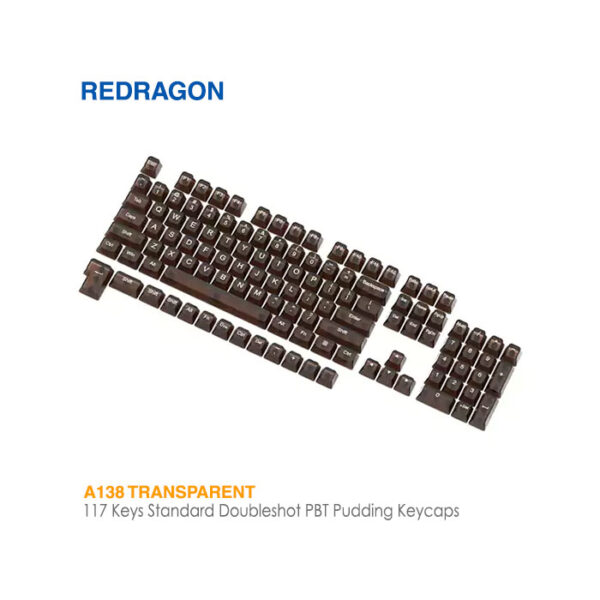 مجموعه کامل کلید کیبورد مکانیکال ردراگون A138 Transparent