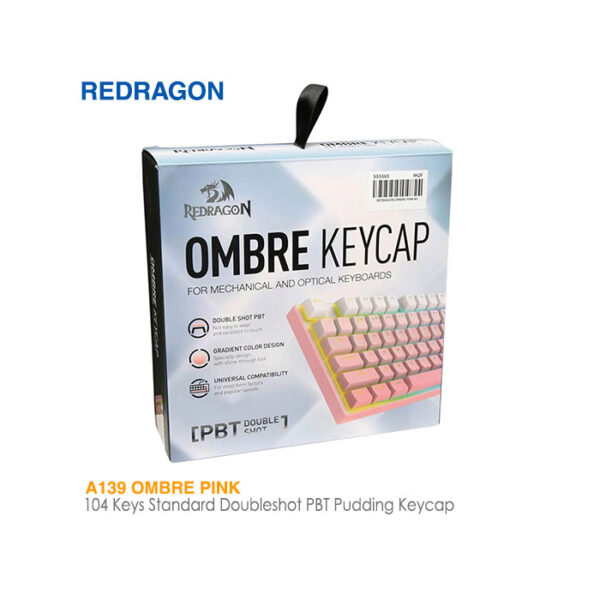 مجموعه کامل کلید کیبورد مکانیکال ردراگون A139 Ombre pink