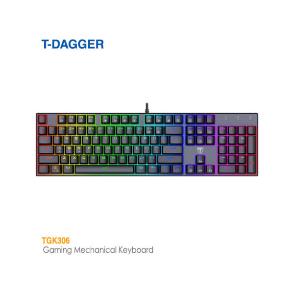 کیبورد گیمینگ مکانیکی تی دگر T-TGK306