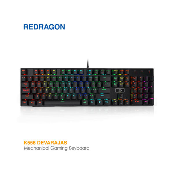 کیبورد گیمینگ مکانیکی ردراگون K556 Devarajas RGB