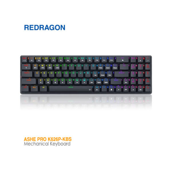 کیبورد گیمینگ مکانیکی ردراگون Ashe Pro K626P
