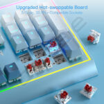 کیبورد گیمینگ مکانیکی K654 RGB BLUESIREN ردراگون