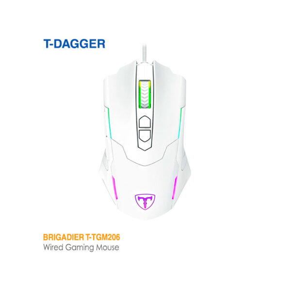 ماوس گیمینگ تی دگر BRIGADIER T-TGM206 White