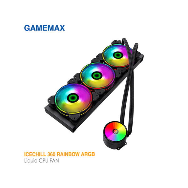 خنک کننده پردازنده گیم مکس ICE CHILL 360 RAINBOW ARGB