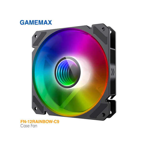خنک کننده کیس گیم مکس FN-12 RAINBOW C9 ARGB