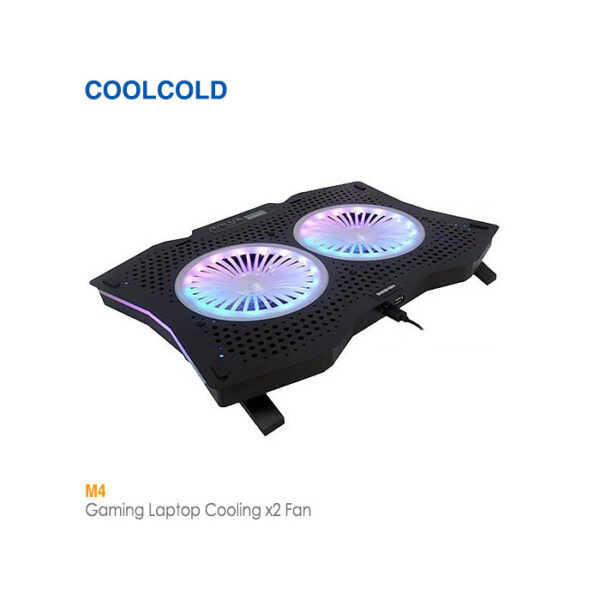پایه خنک کننده لپ تاپ 2 فن M4 کول کلد
