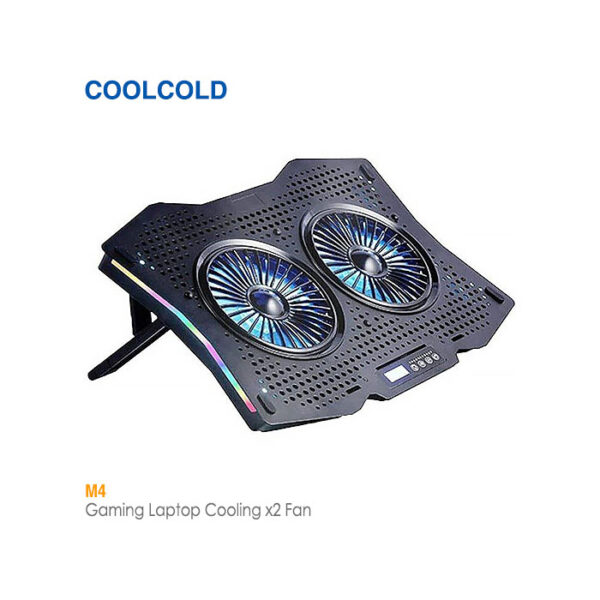 پایه خنک کننده لپ تاپ 2 فن M4 کول کلد