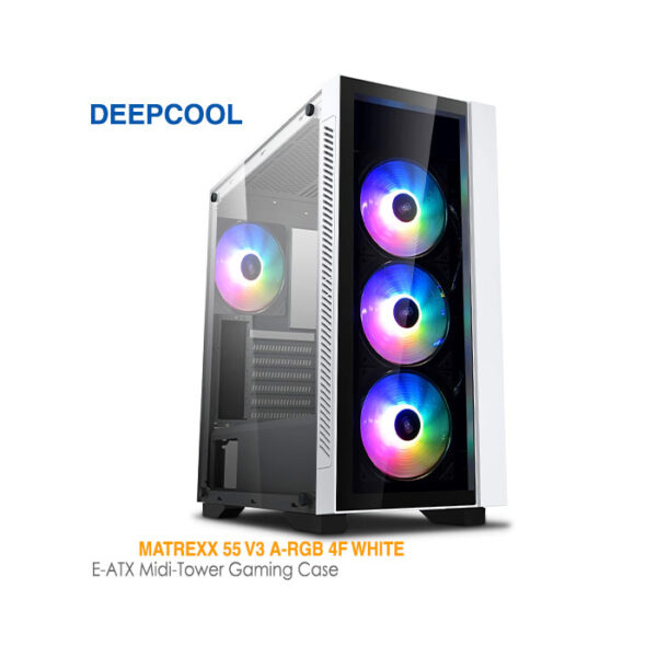 کیس گیمینگ دیپ کول MATREXX 55 V3 A-RGB 4F white