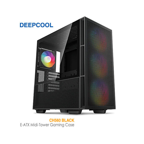 کیس گیمینگ دیپ کول CH560 BLACK