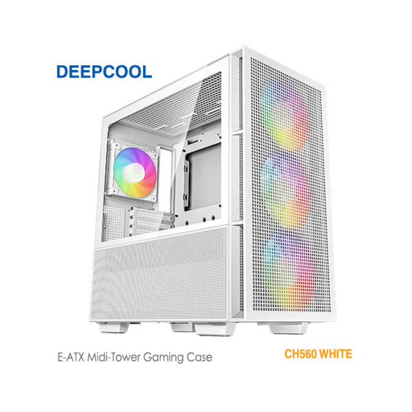 کیس گیمینگ دیپ کول CH560 WHITE