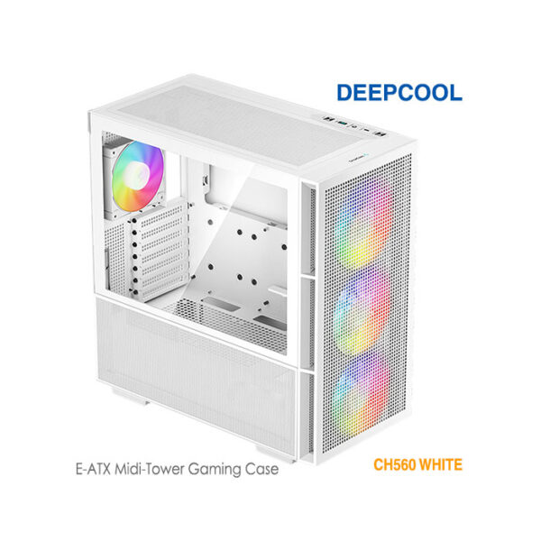 کیس گیمینگ دیپ کول CH560 WHITE