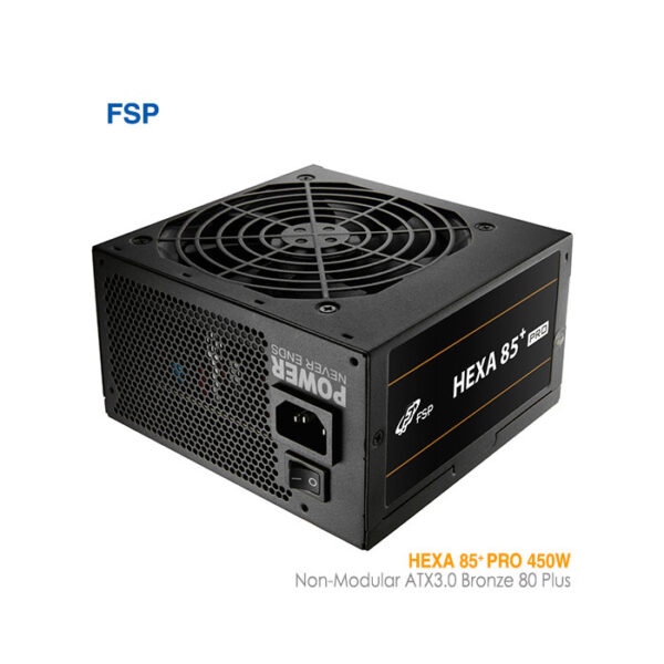 پاور 450 وات غیرماژولار اف اس پی HEXA 85+ PRO ATX3.0