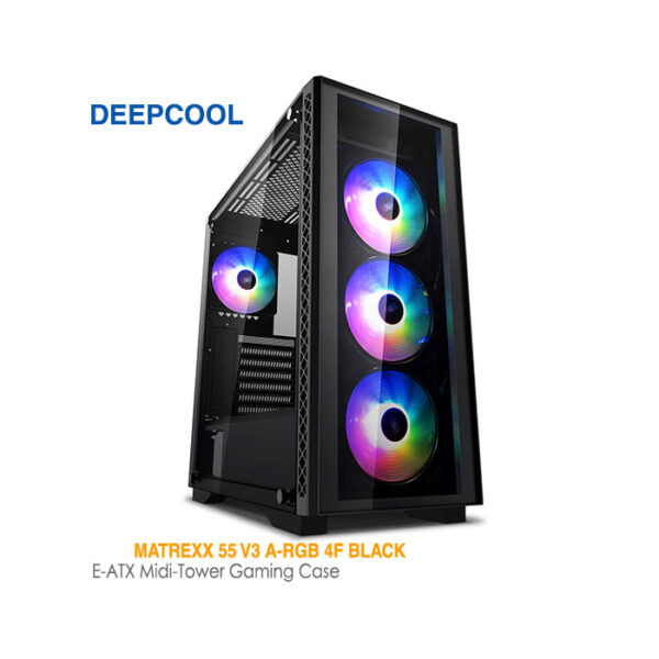 کیس گیمینگ دیپ کول MATREXX 55 V3 A-RGB 4F BLACK