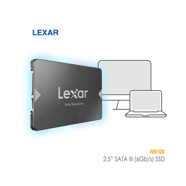 حافظه اس اس دی لکسار ساتا 256 گیگابایت NS100