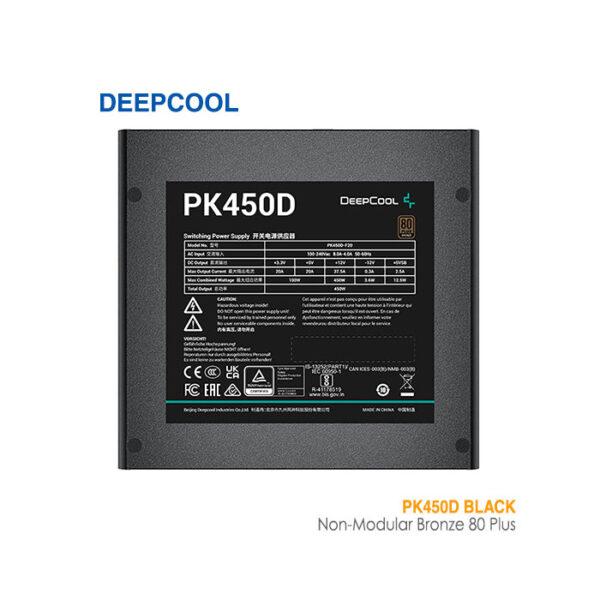 پاور غیرماژولار 80 پلاس برنز دیپ کول PK450D