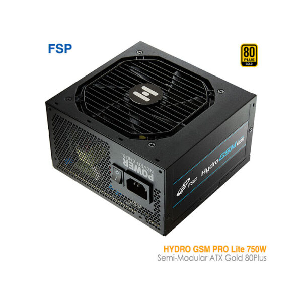 پاور 750 وات نیمه‌ماژولار اف اس پی HYDRO GSM LITE PRO Gold