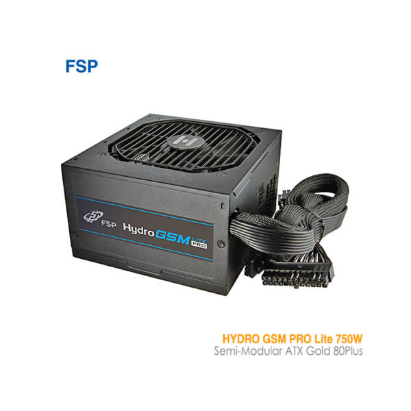 پاور 750 وات نیمه‌ماژولار اف اس پی HYDRO GSM LITE PRO Gold