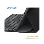 کیف و کیبورد بلوتوث آی پد 9/7 اینچ لاجیتک SLIM FOLIO iPad