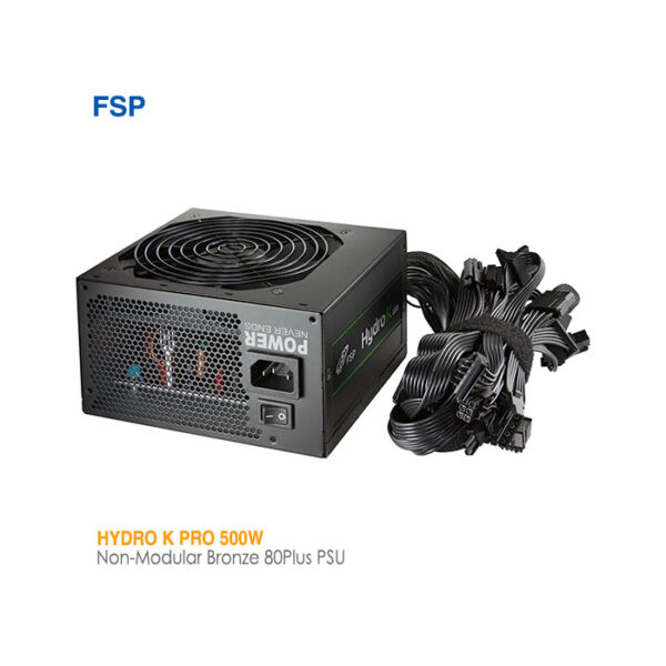 پاور 500 وات غیر ماژولار اف اس پی HYDRO K PRO Bronze