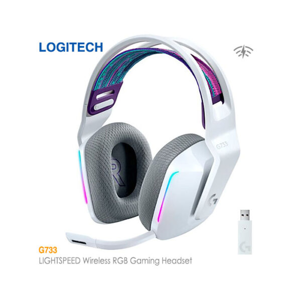 هدست گیمینگ بیسیم سفید لاجیتک G733