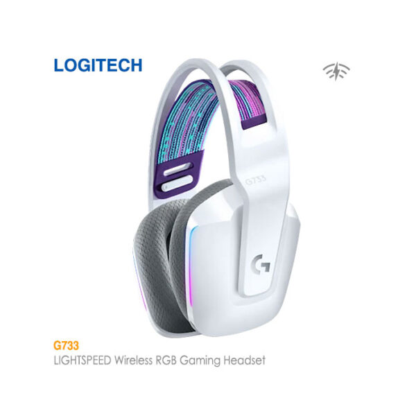 هدست گیمینگ بیسیم سفید لاجیتک G733