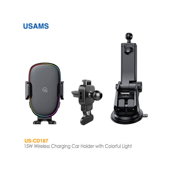 شارژر بی سیم و پایه نگهدارنده موبایل یوسمز US-CD187