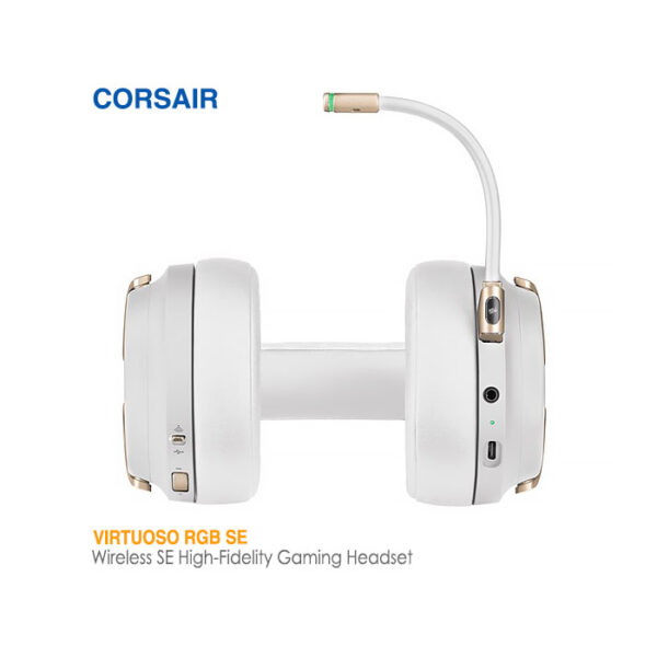 هدست بی سیم گیمینگ کورس ایر VIRTUOSO RGB SE High-Fidelity PEARL