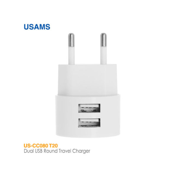 شارژر 10 وات 2 پورت یوسمز US-CC080 T20