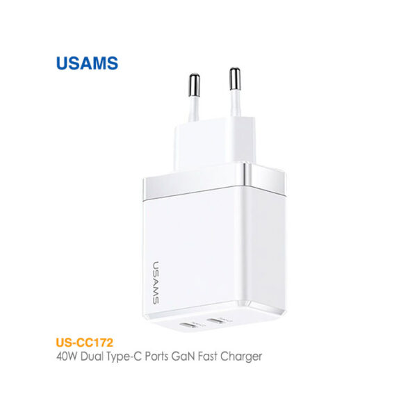 شارژ 40 وات 2 پورت یوسمز US-CC172
