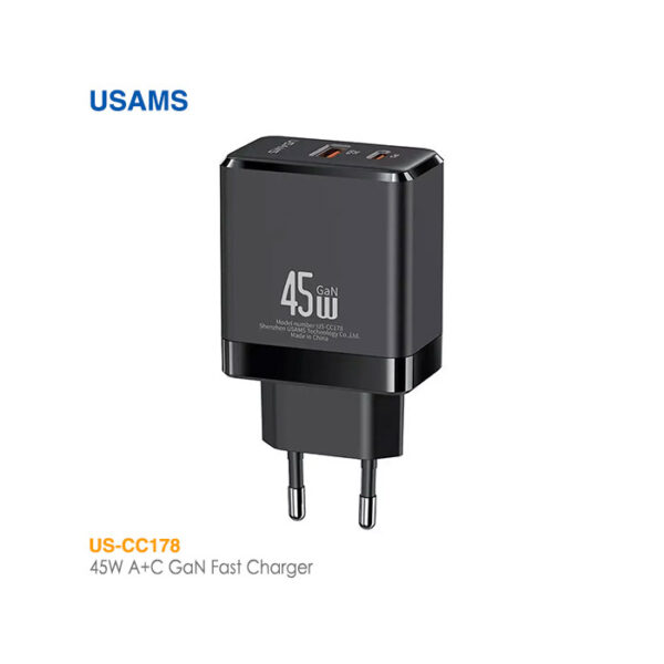 شارژر 45 واتی 2 پورت یوسمز US-CC178