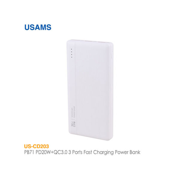 پاور بانک 10000 میلی آمپری 20 وات یوسمز US-CD203