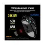 موس گیمینگ بی سیم کورس ایر DARKSTAR RGB MMO