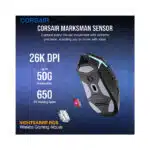 موس گیمینگ بی سیم کورس ایر NIGHTSABRE RGB