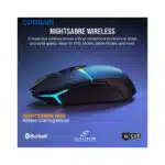 موس گیمینگ بی سیم کورس ایر NIGHTSABRE RGB
