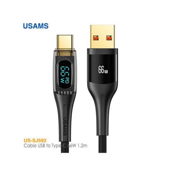 کابل 1.2 متری USB به Type-C یوسمز US-SJ592