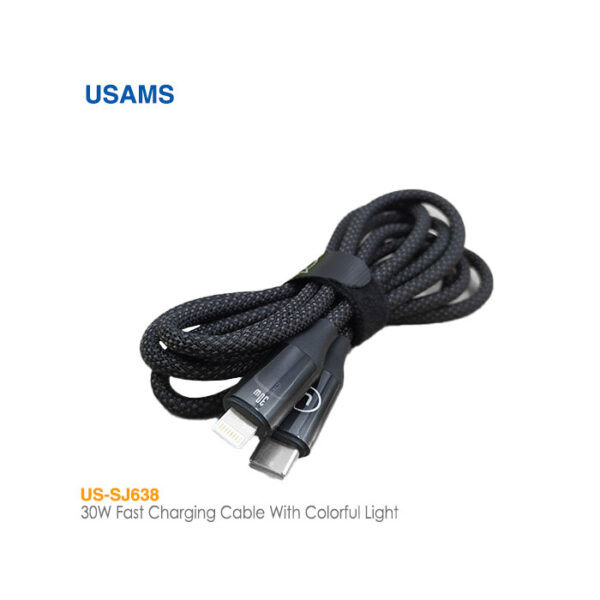 کابل شارژ 1.2 متری Type-C به Lightning یوسمز US-SJ638
