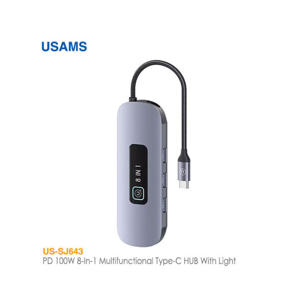 هاب مبدل 8 پورت Type-C یوسمز US-SJ643
