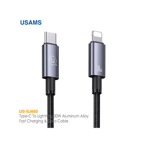 کابل شارژ 2 متری Type-C به Lightning یوسمز US-SJ665