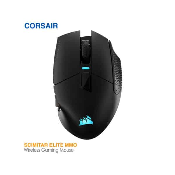 موس گیمینگ بی سیم کورس ایر SCIMITAR ELITE MMO