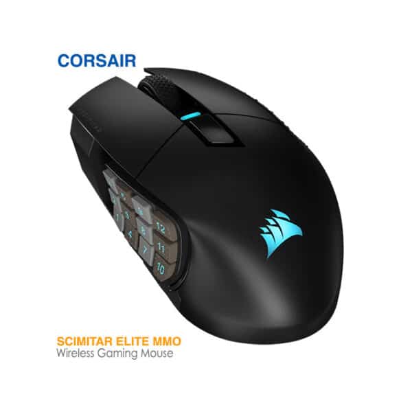 موس گیمینگ بی سیم کورس ایر SCIMITAR ELITE MMO