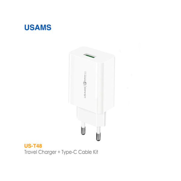 کیت شارژر و کابل Type-C یوسمز US-T48