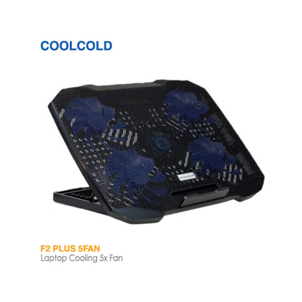 پایه خنک کننده لپ تاپ کول کلد F2 PLUS 5FAN