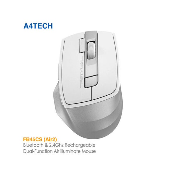 موس بی سیم بی صدا دو حالته سفید ای فورتک FB45CS Air2