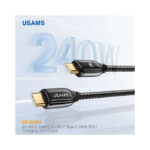 کابل فست شارژ 240 وات Type-C به Type-C یوسمز US-SJ581