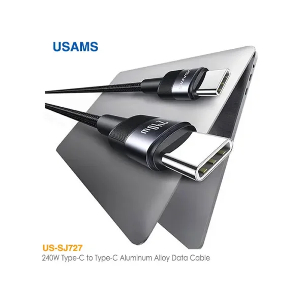 کابل فست شارژ 240 وات Type-C به Type-C یوسمز US-SJ727