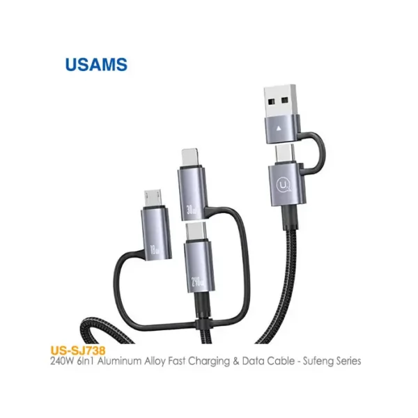 کابل 240 وات 6 در 1 چندمنظوره یوسمز US-SJ738