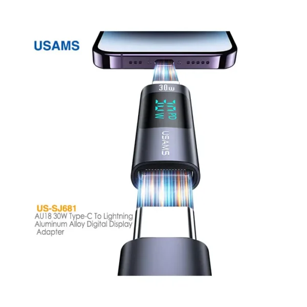 تبدیل کابل تایپ C به لایتنینگ یوسمز US-SJ681