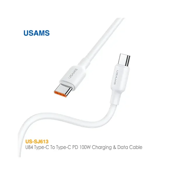 کابل فست شارژ 100 وات Type-C به Type-C یوسمز US-SJ613